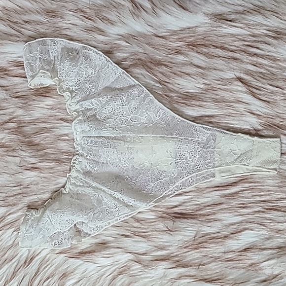 NWT Free People Intimately Gia Lace Tanga Underwear Ivory Various Sizes - Picture 4 of 5